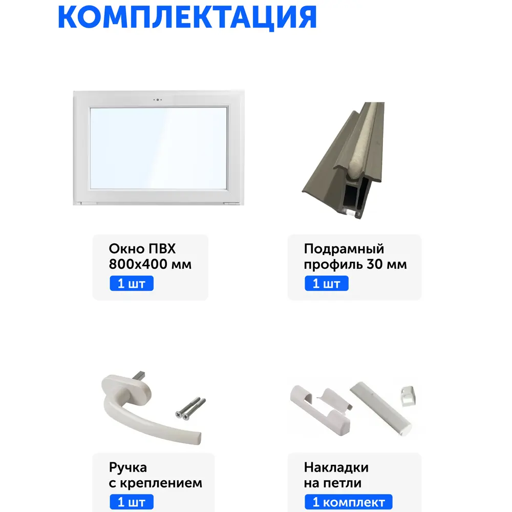 Пластиковое окно ПВХ Brusbox Aero одностворчатое 600x600 мм (ВхШ) однокамерный стеклопакет белый (с двух сторон) в Новочебоксарске — изображение 3