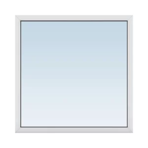 Пластиковое окно ПВХ VEKA 1200x1200мм (ВхШ) двухстворчатое однокамерный стеклопакет белый (с двух сторон) в Новочебоксарске