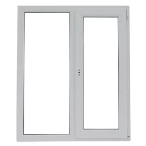 Окно пластиковое ПВХ VEKA двустворчатое 1200x1000 мм (ВхШ) двухкамерный стеклопакет белый/темный дуб в Новочебоксарске