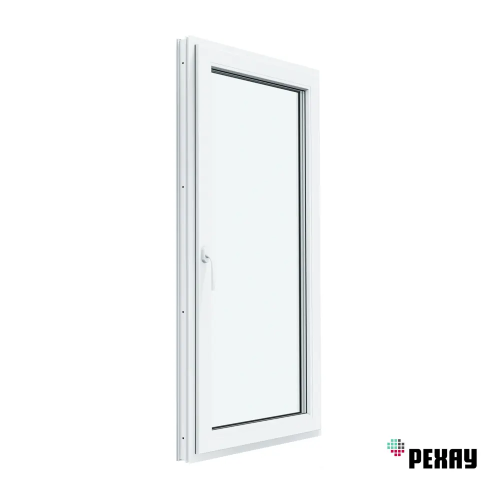 Пластиковое окно ПВХ Рехау 1100x600см (ВхШ) одностворчатое правое цвет белый/серый антрацит в Новочебоксарске — изображение 8