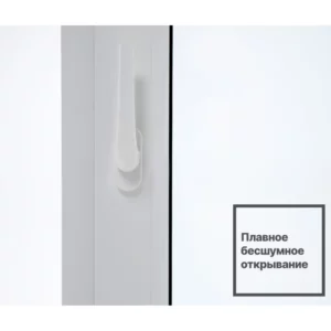 Пластиковое окно ПВХ Рехау Blitz двустворчатое левое глухое/правое поворотно-откидное 1250x1100мм двухкамерный стеклопакет цвет белый в Новочебоксарске