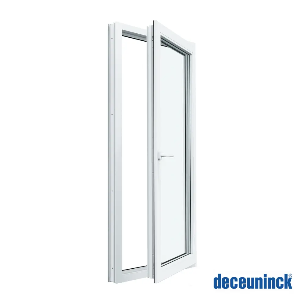 Пластиковое окно ПВХ Brusbox Aero одностворчатое поворотно-откидное правое 850x600мм однокамерный стеклопакет цвет белый в Новочебоксарске