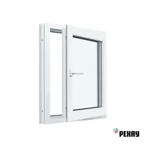 Пластиковое окно ПВХ Рехау Blitz 900x900мм (ВхШ) одностворчатое поворотно-откидное однокамерный стеклопакет в Новочебоксарске