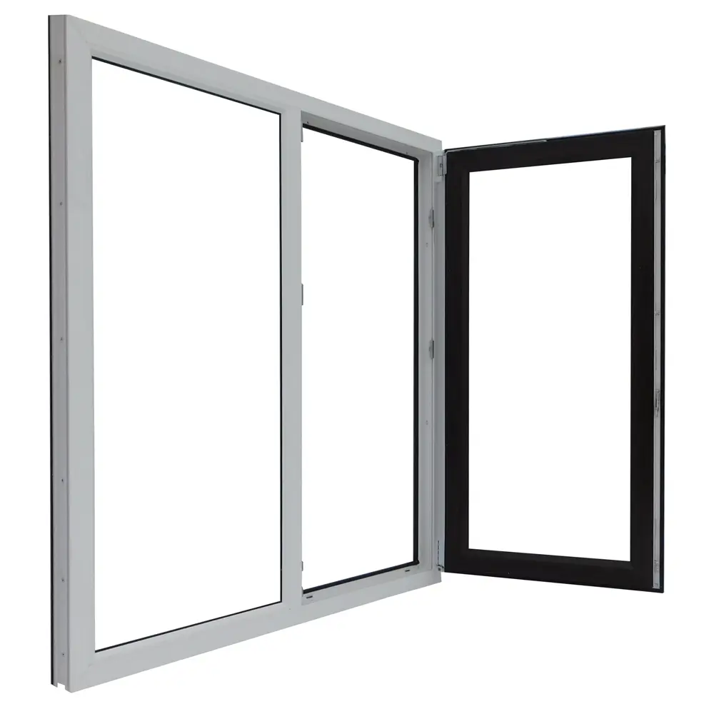 Окно пластиковое ПВХ VEKA двустворчатое 1200x1200 мм (ВхШ) двухкамерный стеклопакет белый/темный дуб в Новочебоксарске (в Юго-Западном районе) — изображение 6