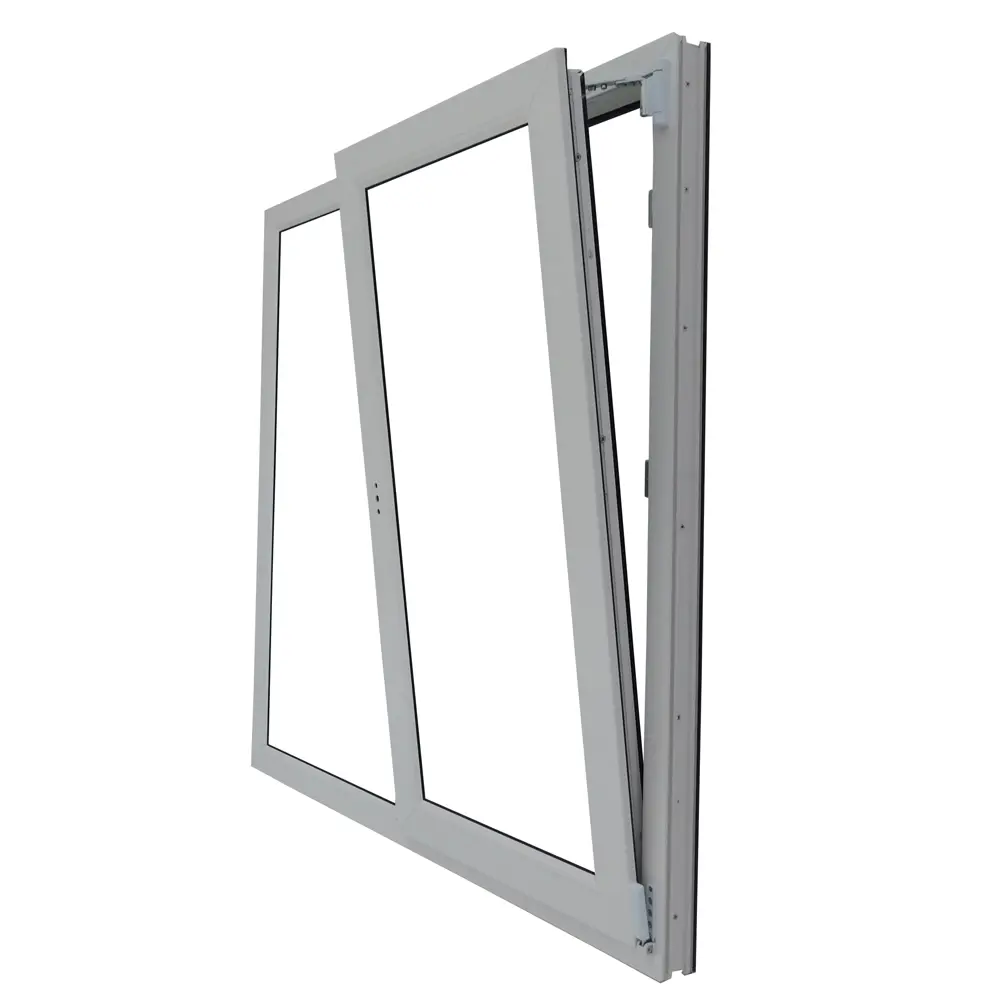 Окно пластиковое ПВХ VEKA двустворчатое 1200x1200 мм (ВхШ) двухкамерный стеклопакет белый/темный дуб в Новочебоксарске (в Юго-Западном районе) — изображение 8