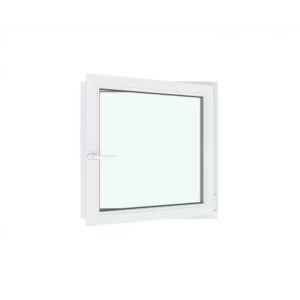 Окно ПВХ одностворчатое поворотно-откидное левое 90х90см Wintech Isotech 530 однокамерный стеклопакет Золотистый дуб в Новочебоксарске