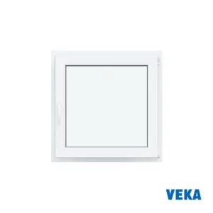 Окно пластиковое ПВХ Veka WHS 1300x1200мм (ВхШ) двухстворчатое поворотно-откидное левое/глухое правое двухкамерный стеклопакет цвет белый в Новочебоксарске