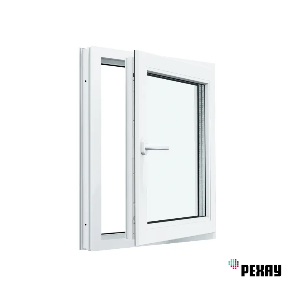 Пластиковое окно ПВХ Veka одностворчатое глухое 1160x800мм (ВхШ) двухкамерный стеклопакет в Новочебоксарске — изображение 7
