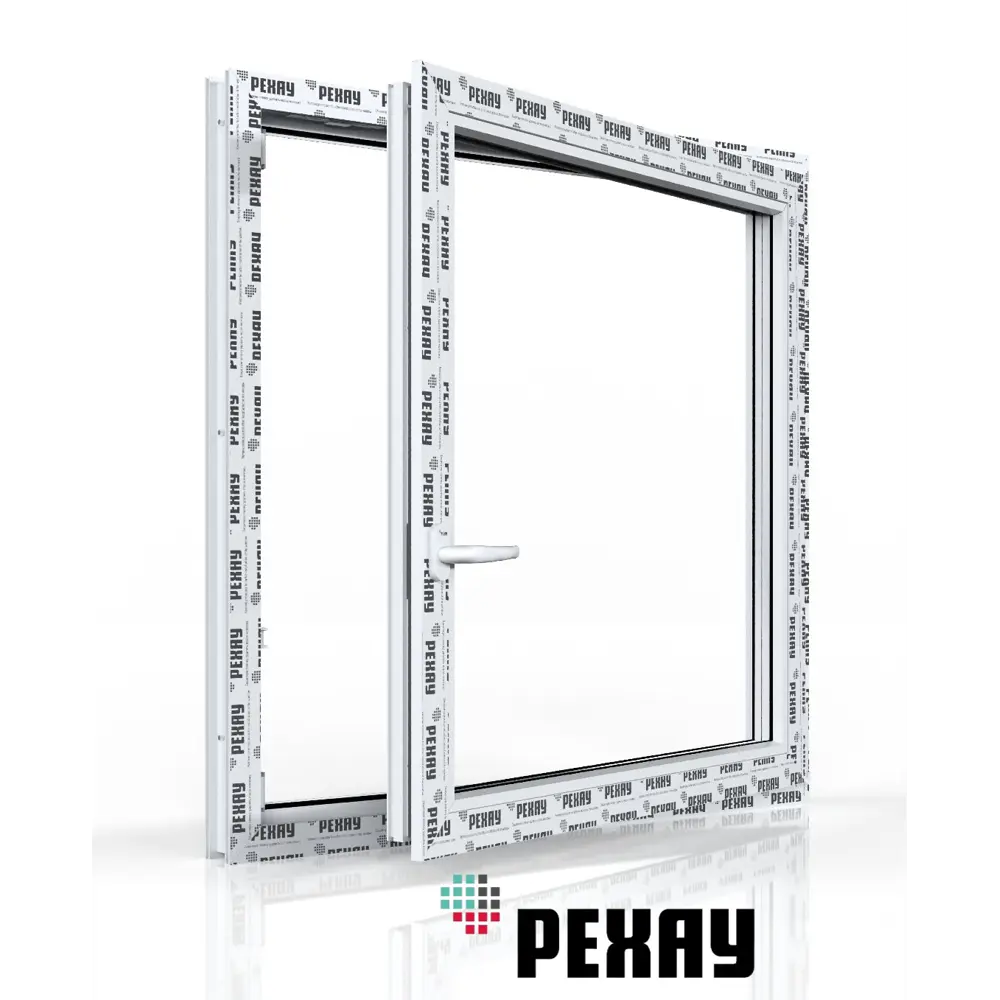 Пластиковое окно ПВХ Рехау одностворчатое 1100x1100мм (ВхШ) двухкамерный стеклопакет антрацитово-серый/белый в Новочебоксарске — изображение 7