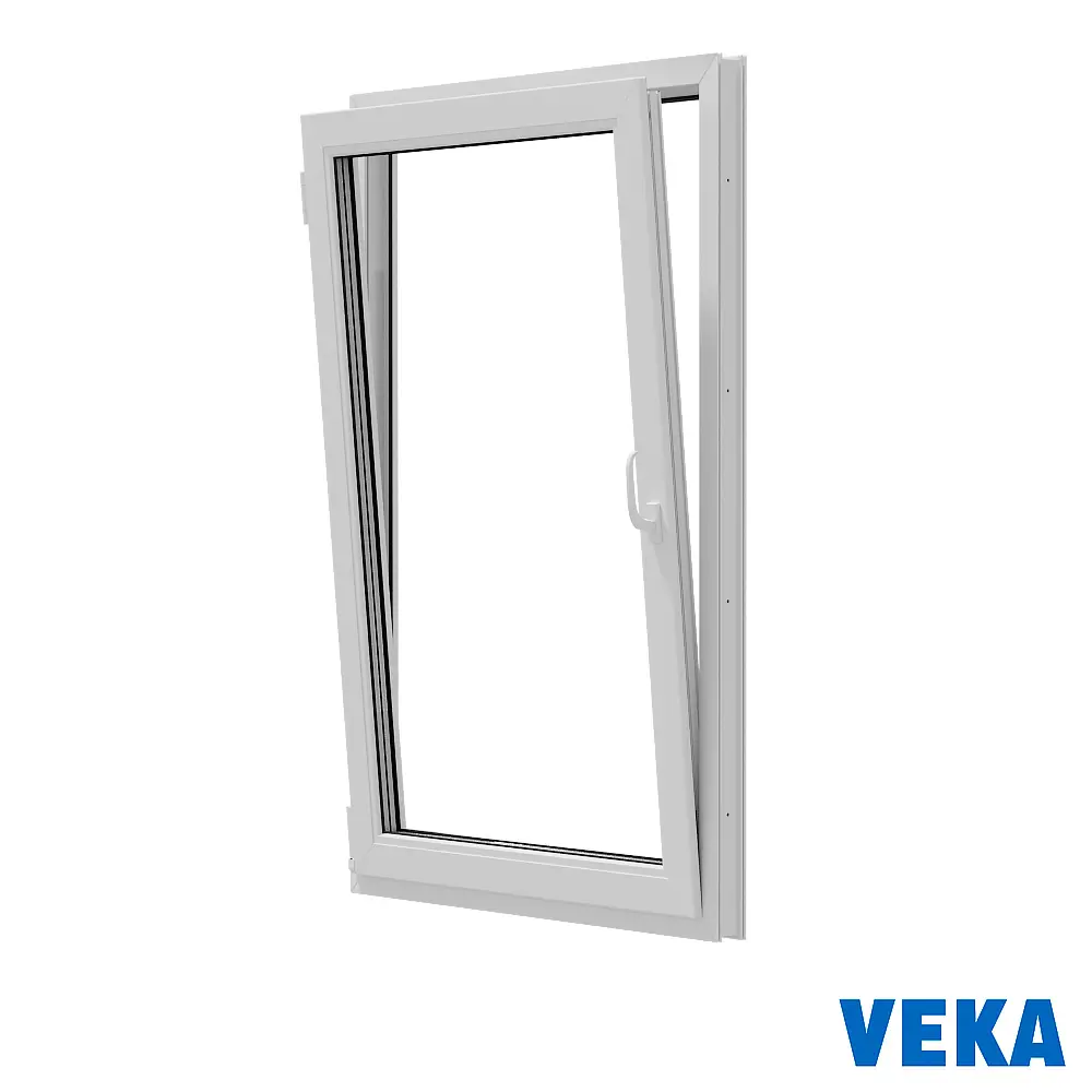 Пластиковое окно ПВХ Veka WHS 700x500мм одностворчатое поворотно-откидное левое однокамерный стеклопакет белый в Новочебоксарске — изображение 3