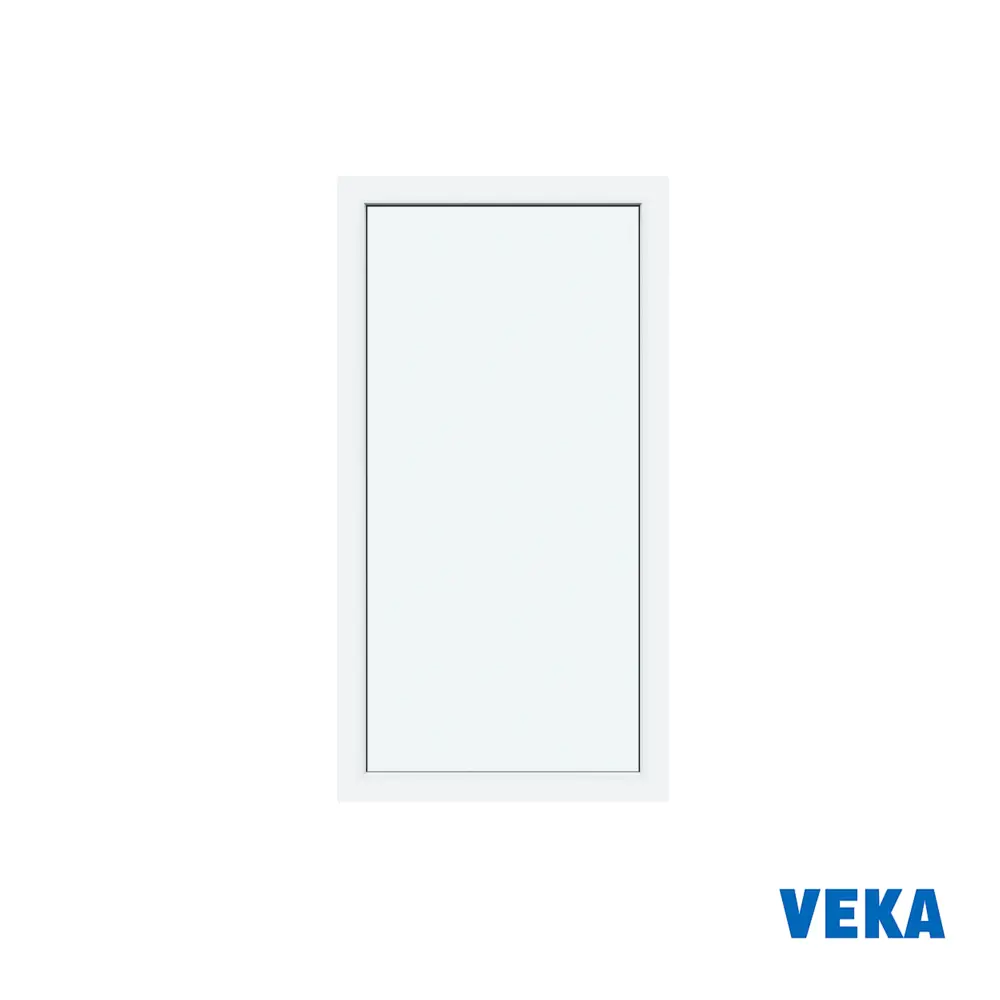 Пластиковое окно ПВХ Veka одностворчатое глухое 1100x600мм (ВхШ) двухкамерный стеклопакет в Новочебоксарске — изображение 2