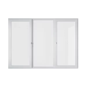 Пластиковое окно Melke Smart Ultra65 трехстворчатое левое поворотное/среднее глухое/правое поворотно-откидное 1420x1850 (ВхШ) двухкамерный стеклопакет в Новочебоксарске