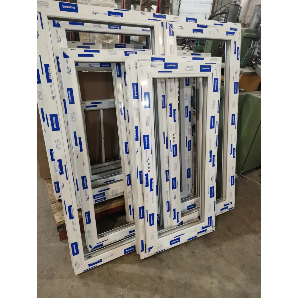 Пластиковое окно ПВХ Brusbox Aero двустворчатое 1500x1100мм (ВхШ) двухкамерный стеклопакет белый в Новочебоксарске — изображение 2