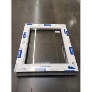Пластиковое окно ПВХ Brusbox Aero глухое 900x2100мм (ШхВ) двухкамерный стеклопакет белый в Новочебоксарске