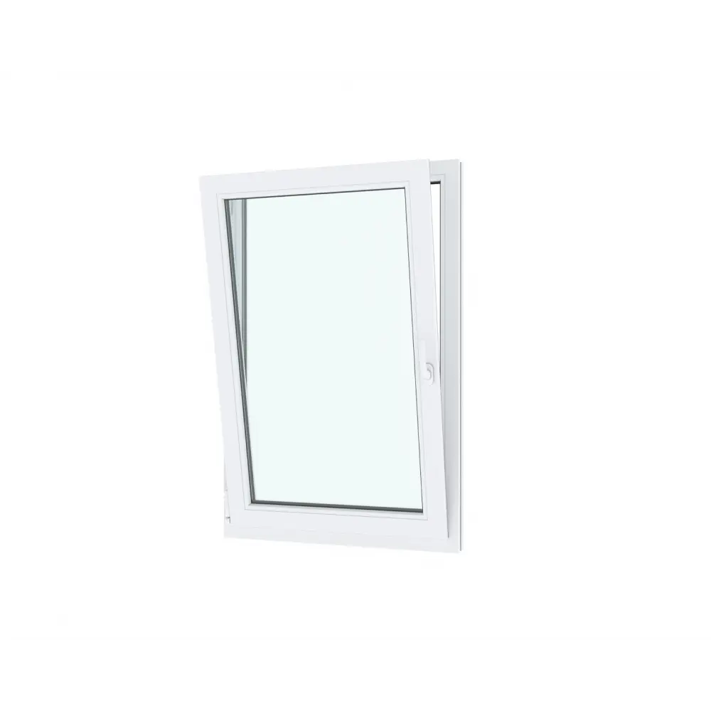 Окно ПВХ одностворчатое поворотно-откидное правое 120х80см Wintech Isotech 530 однокамерный стеклопакет Серый антрацит в Новочебоксарске — изображение 2