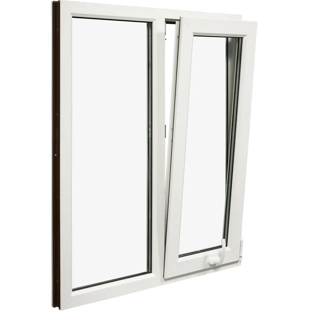 Пластиковое окно ПВХ VEKA одностворчатое 1270x1200 мм (ВхШ) однокамерный стеклопакет белый (с двух сторон) в Новочебоксарске — изображение 2