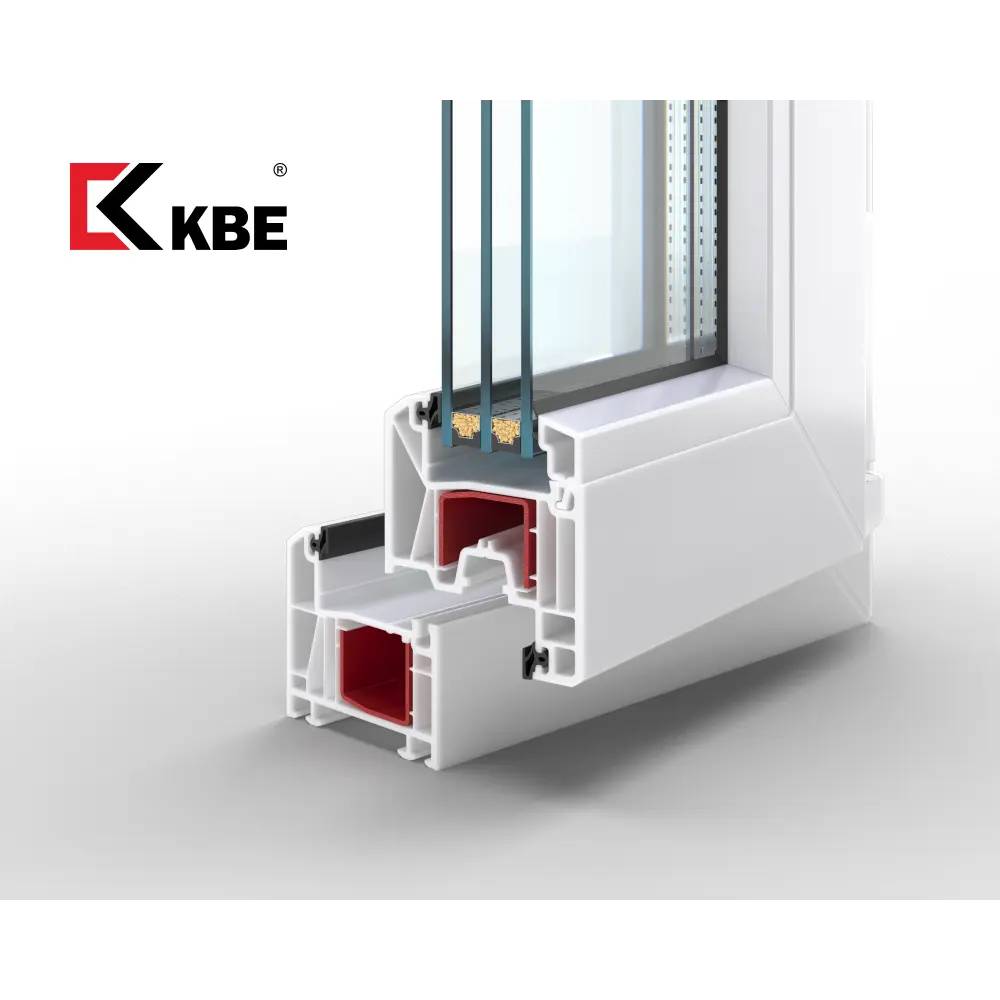 Окно ПВХ глухое КВЕ Engine 58 100х70 однокамерный стеклопакет цвет белый в Новочебоксарске