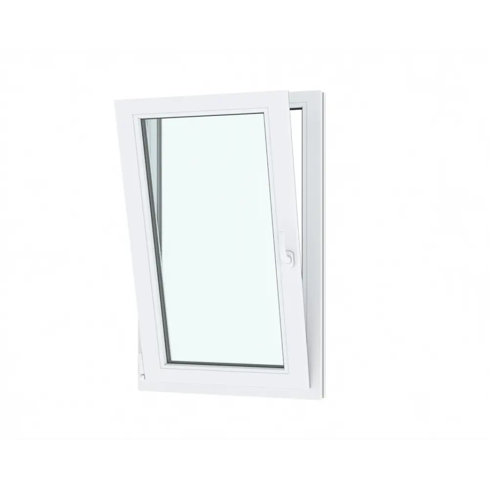 Окно пластиковое ПВХ Brusbox Aero двустворчатое 1270x1200 мм (ВxШ) однокамерный стеклопакет белый/темный дуб в Новочебоксарске — изображение 5