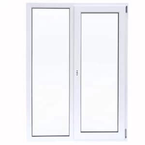 Окно пластиковое ПВХ VEKA двустворчатое 1200x1000 мм (ВхШ) двухкамерный стеклопакет белый/белый Новочебоксарске
