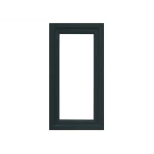 Пластиковое окно ПВХ VEKA одностворчатое 130x80 мм (ВxШ) однокамерный стеклопакет цвет белый/серый антрацит Новочебоксарске