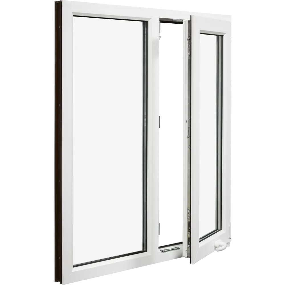 Окно пластиковое ПВХ VEKA двустворчатое 1410x1450 мм (ВxШ) двуxкамерный стеклопакет белый в Новочебоксарске — изображение 3