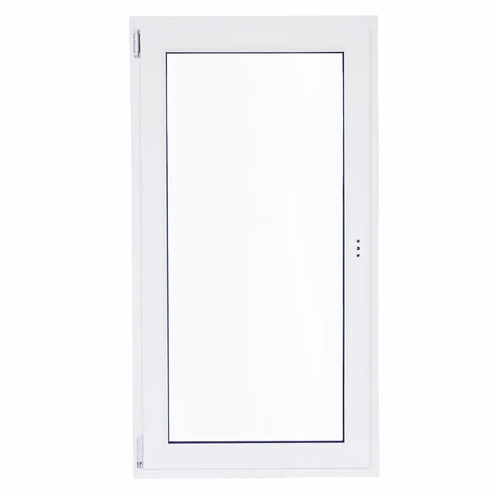 Пластиковое окно ПВХ Brusbox Aero двустворчатое 1200x1200 мм (ВхШ) двухкамерный стеклопакет белый/антрацит в Новочебоксарске — изображение 3