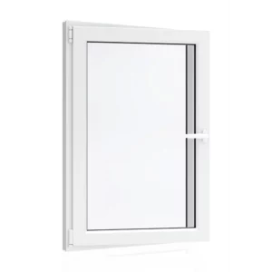 Окно ПВХ одностворчатое VEKA WHS 72 ширина 70 х высота 110 см поворотно-откидное с ручкой Rhapsody энергосберегающий двухкамерный стеклопакет в Новочебоксарске
