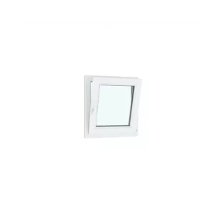 Окно ПВХ одностворчатое VEKA WHS 72 ширина 90 х высота 100 см поворотно-откидное с ручкой Rhapsody энергосберегающий двухкамерный стеклопакет на Новочебоксарске