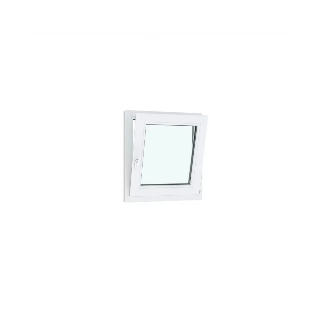 Окно ПВХ одностворчатое VEKA WHS 72 ширина 90 х высота 100 см поворотно-откидное с ручкой Rhapsody энергосберегающий двухкамерный стеклопакет на Новочебоксарске