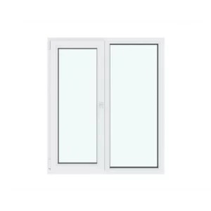 Окно ПВХ одностворчатое поворотно-откидное левое 90х90см Wintech Isotech 530 двухкамерный стеклопакет Темный дуб в Новочебоксарске