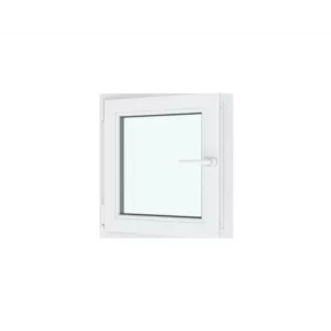 Окно ПВХ одностворчатое поворотно-откидное правое 65х60см Wintech Isotech 530 однокамерный стеклопакет Золотистый дуб Новочебоксарск в Новочебоксарске