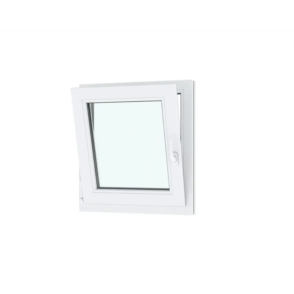 Окно ПВХ одностворчатое поворотно-откидное левое 90х60см Wintech Isotech 530 однокамерный стеклопакет Золотистый дуб в Новочебоксарске (в Юго-Западном районе) — изображение 4