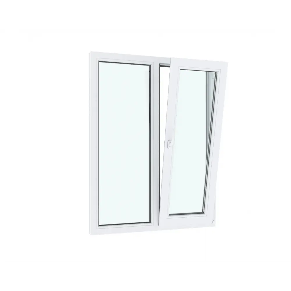 Окно ПВХ одностворчатое поворотно-откидное левое 120х80см Wintech Isotech 530 двухкамерный стеклопакет Золотистый дуб в Новочебоксарске — изображение 5
