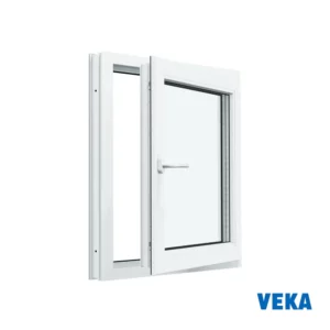 Пластиковое окно ПВХ VEKA 600x500мм (ВхШ) одностворчатое двухкамерный стеклопакет белый (с двух сторон) в Новочебоксарске