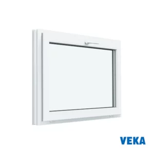 Пластиковое окно ПВХ VEKA 500x900мм (ВхШ) фрамуга однокамерный стеклопакет белый (с двух сторон) в Новочебоксарске