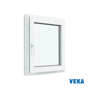 Пластиковое окно ПВХ VEKA 600x600мм (ВхШ) одностворчатое однокамерный стеклопакет белый (с двух сторон) в Новочебоксарске