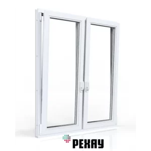 Пластиковое окно ПВХ Рехау Blitz трехстворчатое 1000x2000мм глухое/поворотно-откидное левое/глухое двухкамерный стеклопакет белый в Новочебоксарске