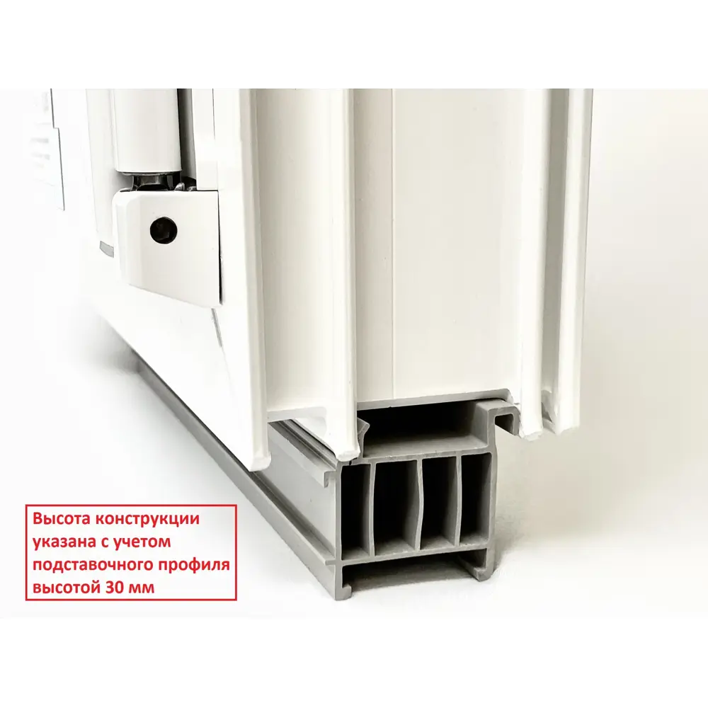 Пластиковое окно ПВХ Рехау трехстворчатое глухое/поворотно-откидное правое/глухое 1000x2000мм (ВхШ) двухкамерный стеклопакет антрацитово-серый/белый в Новочебоксарске — изображение 7