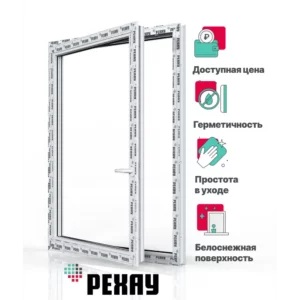 Пластиковое окно ПВХ Рехау одностворчатое 1200x600мм (ВхШ) поворотно-откидное левое двухкамерный стеклопакет белый/темный дуб в Новочебоксарске