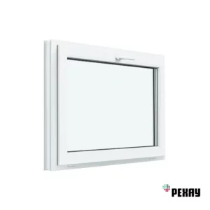 Пластиковое окно ПВХ Рехау Blitz фрамуга 500x700мм однокамерный стеклопакет цвет белый в Новочебоксарске