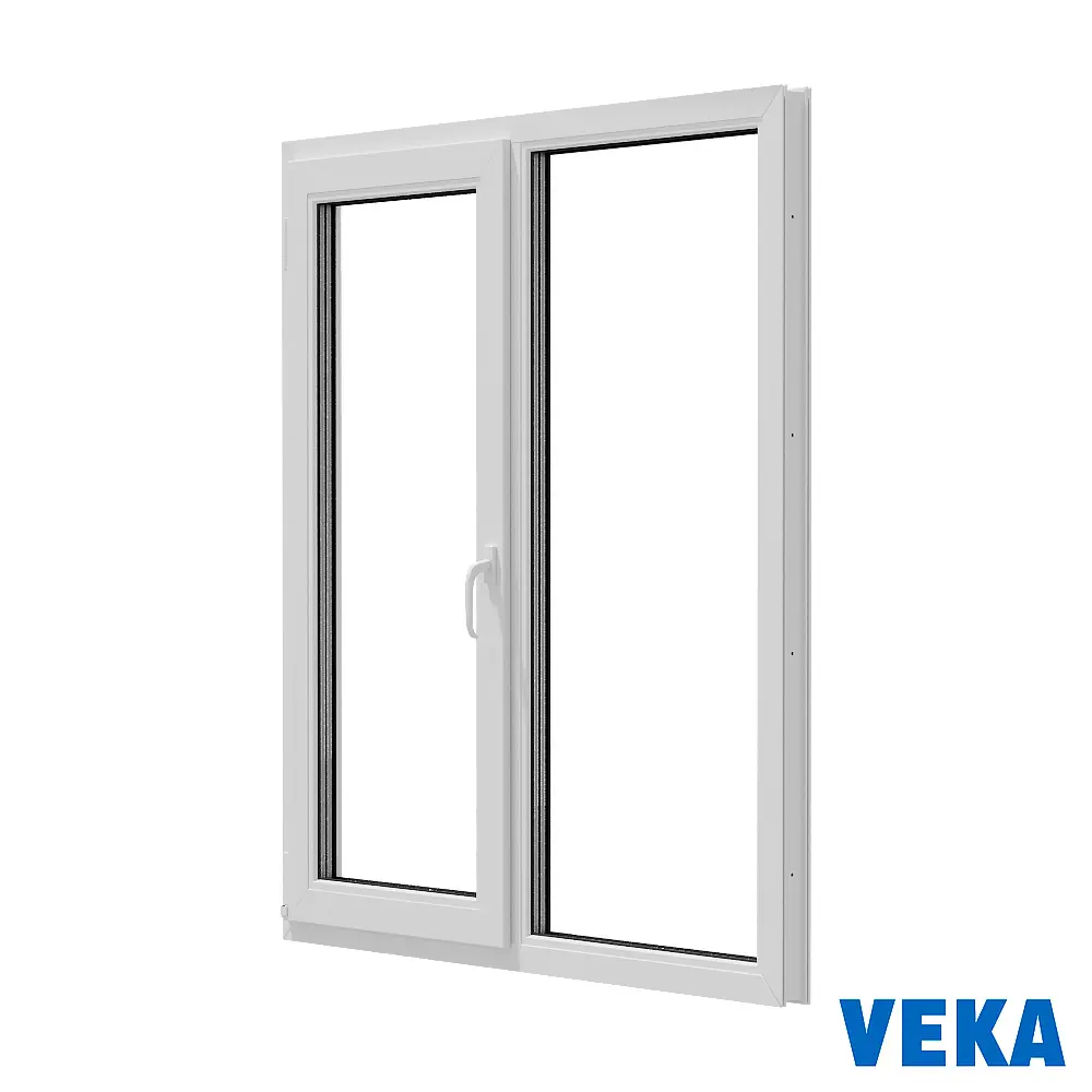 Окно пластиковое ПВХ Veka WHS 1200x1000мм (ВхШ) двухстворчатое поворотно-откидное левое/глухое правое двухкамерный стеклопакет цвет белый в Новочебоксарске — изображение 6