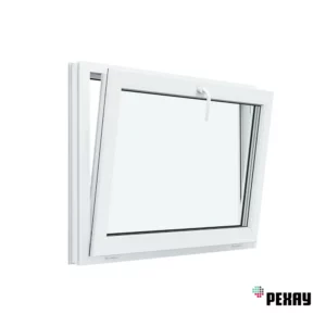 Пластиковое окно ПВХ Рехау Blitz 1160x1100мм (ВхШ) двухстворчатое глухое левое/поворотно-откидное правое двухкамерный стеклопакет цвет белый в Новочебоксарске