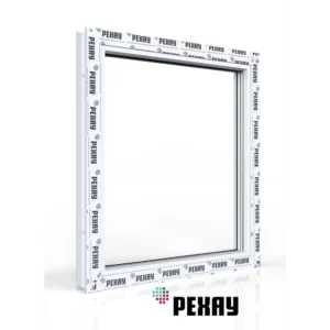 Пластиковое окно ПВХ Рехау Blitz 800x800мм глухое белый Новочебоксарске
