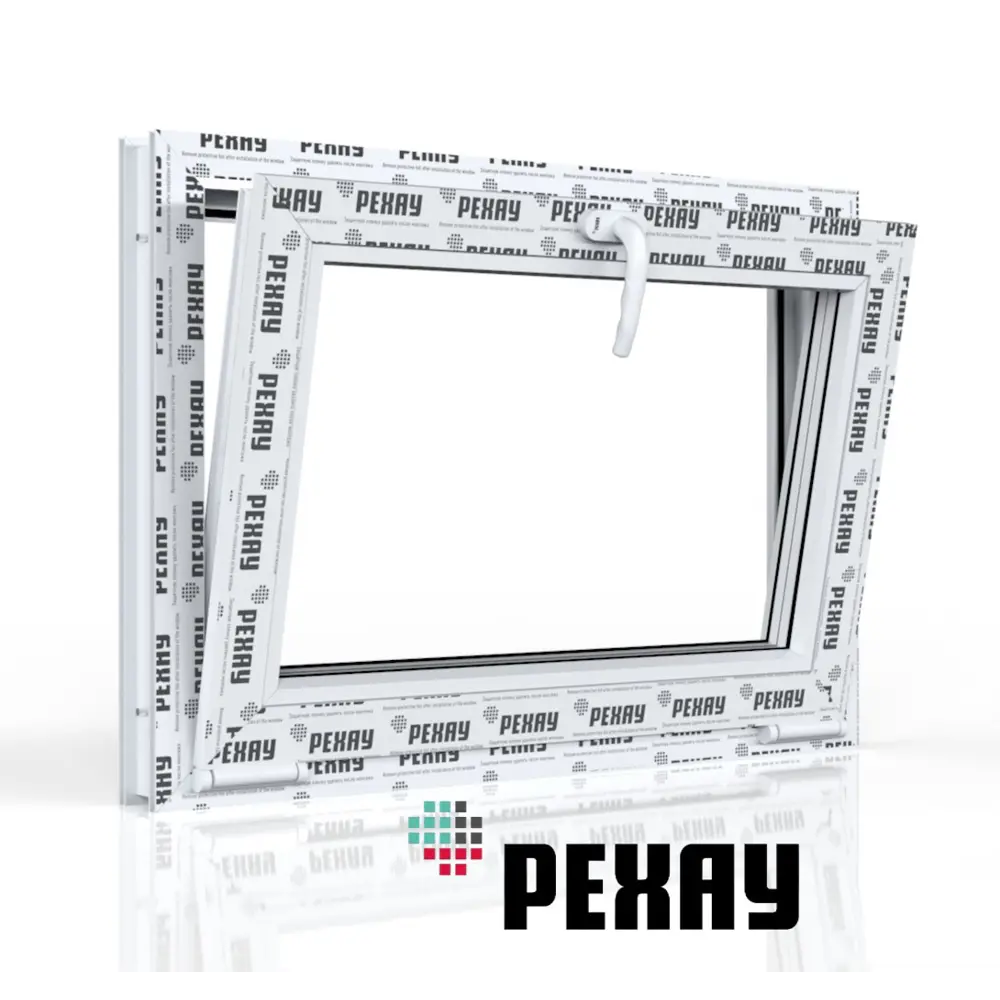Пластиковое окно ПВХ Рехау Blitz 500x1000мм фрамуга белый в Новочебоксарске — изображение 7