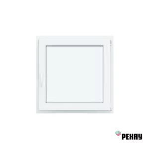 Пластиковое окно ПВХ Рехау Blitz 1000x1000мм (ВхШ) одностворчатое поворотно-откидное однокамерный стеклопакет в Новочебоксарске (в Юго-Западном районе)