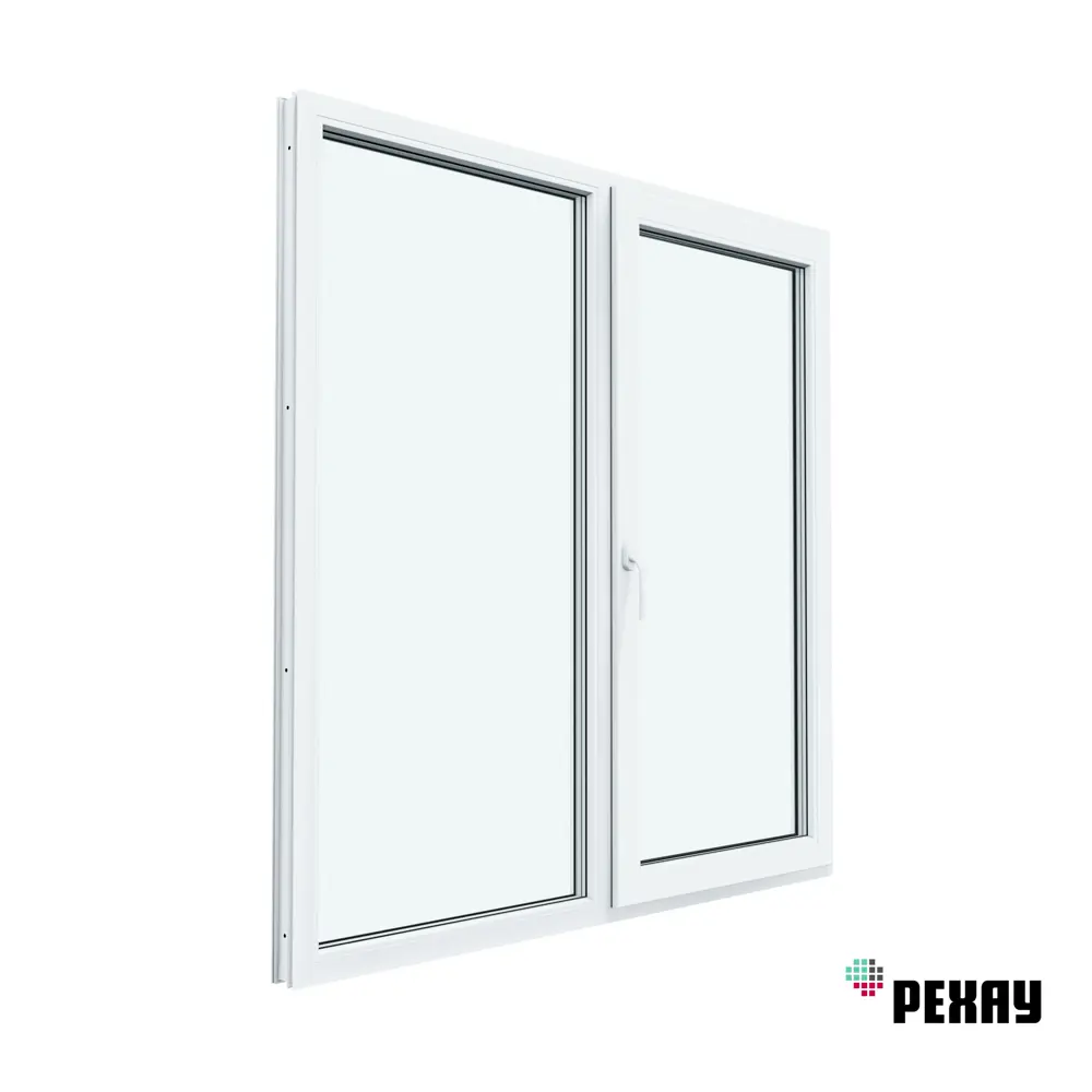Пластиковое окно ПВХ Рехау Blitz 650x900мм фрамуга белый в Новочебоксарске — изображение 4