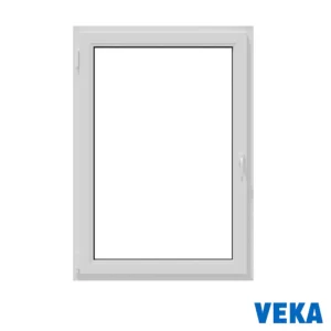 Пластиковое окно ПВХ Veka 900x500мм (ВхШ) одностворчатое левое двухкамерный стеклопакет белый в Новочебоксарске