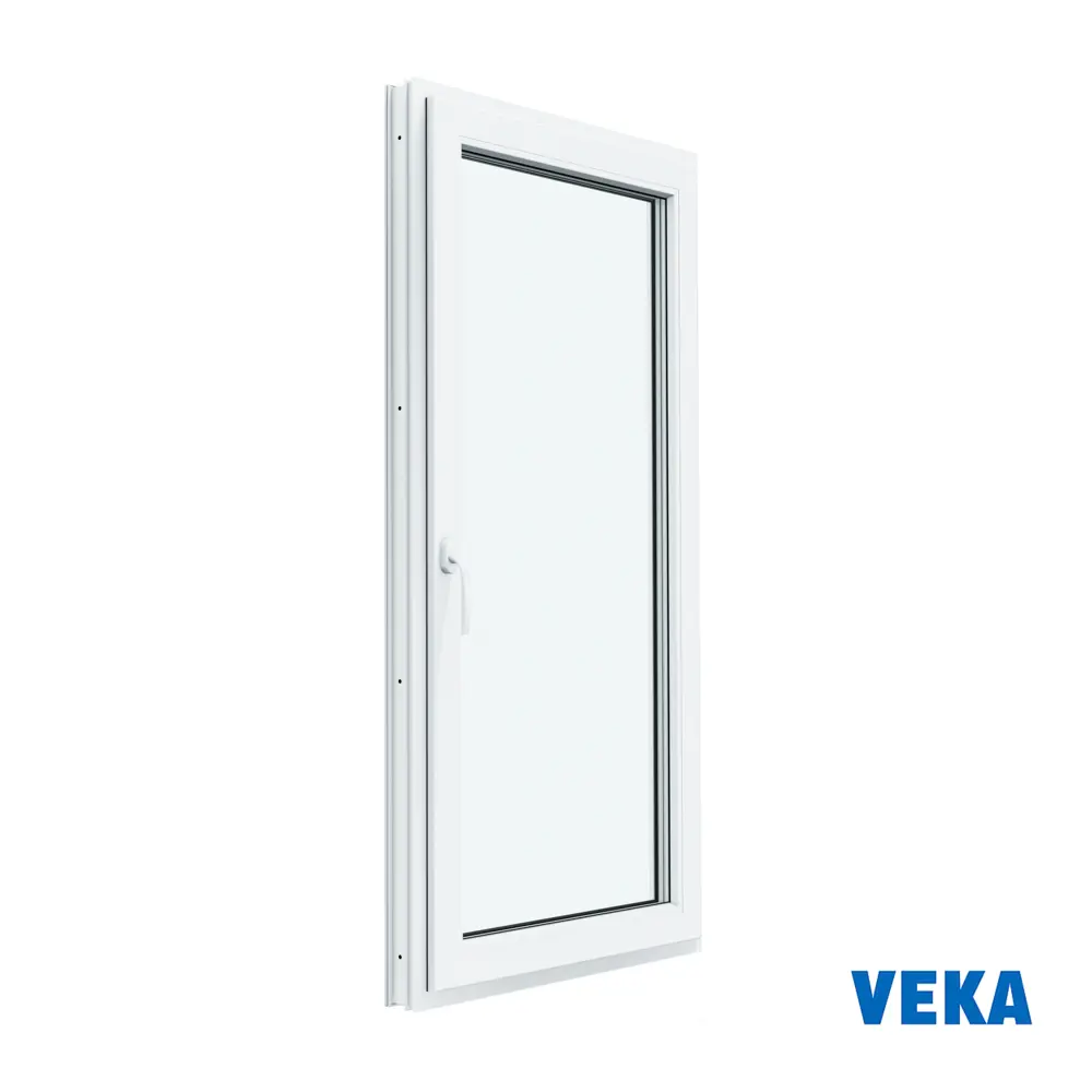 Пластиковое окно ПВХ Veka WHS одностворчатое поворотно-откидное 1400x700мм однокамерный стеклопакет цвет белый в Новочебоксарске