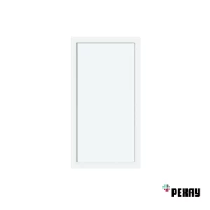 Пластиковое окно ПВХ Рехау Blitz 1500x700мм (ВхШ) глухое однокамерный стеклопакет цвет белый в Новочебоксарске
