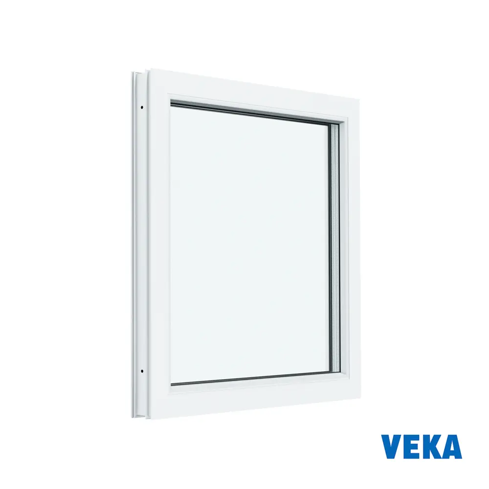 Пластиковое окно ПВХ Veka одностворчатое глухое 700x600мм (ВхШ) двухкамерный стеклопакет в Новочебоксарске — изображение 7